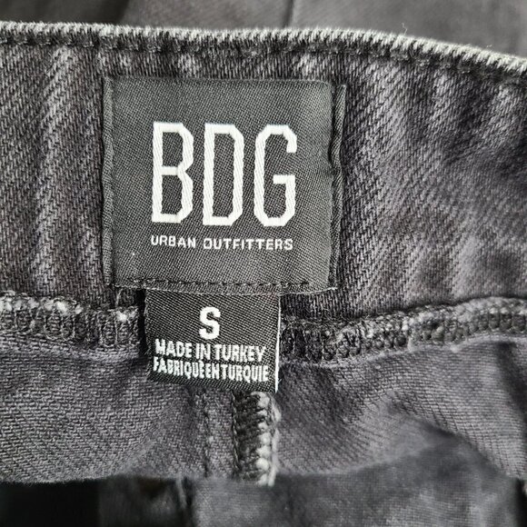 BDG × Urban Outfitters Button Up A-Line Black Denim Skirt Y2K - Picture 4 of 6